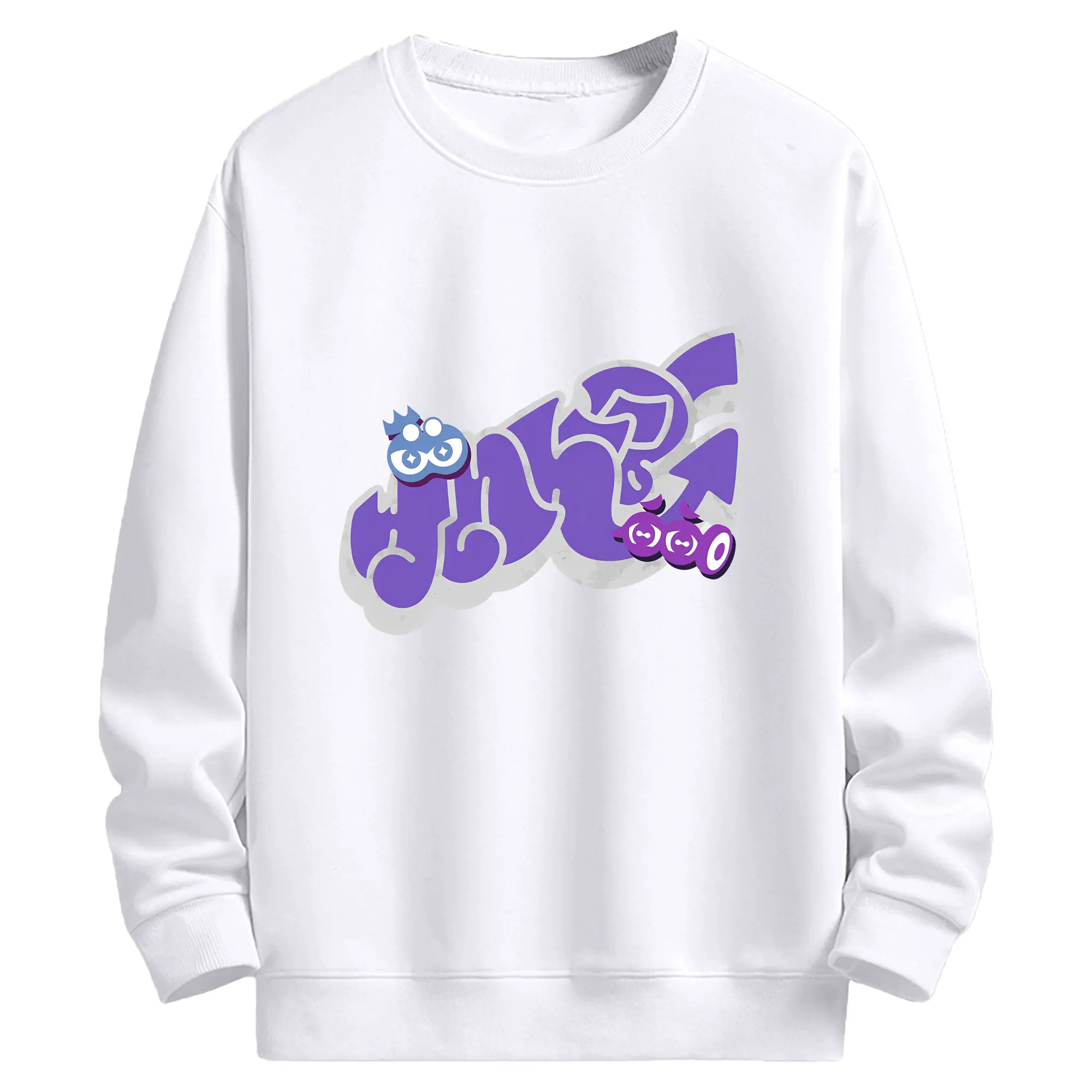 『スプラトゥーン3』の「グランドフェスティバル」 - 高品質 クルーネック スウェット ・ コットン59％ ポリエステル41％ ・ ユニセックス 長袖 トレーナー ・ カジュアル デイリー スポーツ 散歩用