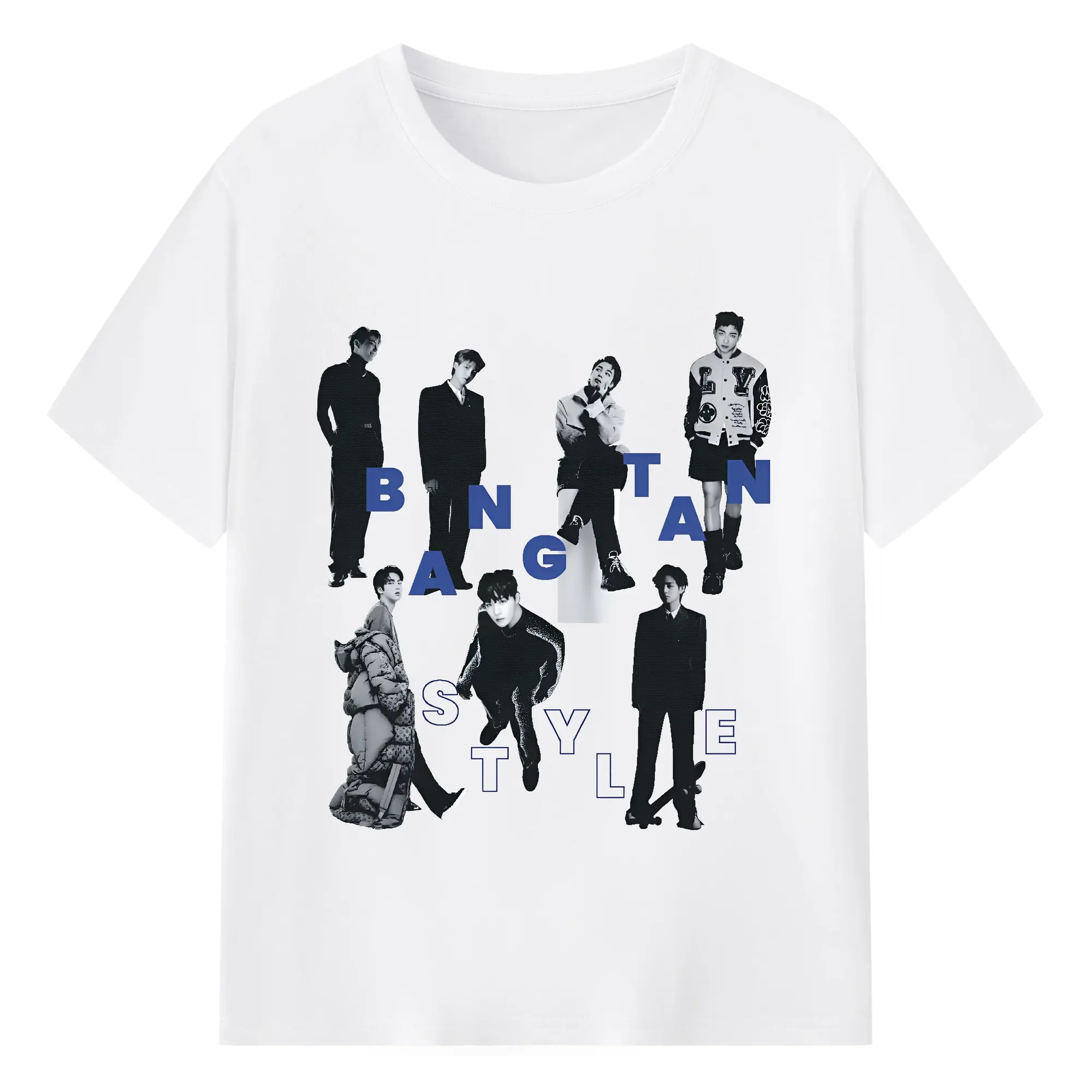 BTS レトロスタイル 2025新作 限定コレクション 韓国アイドルグッズ - 綿100％ 半袖Tシャツ ・ フロントプリント ・ 快適 通気性 ・ 日常使い 散歩 スポーツ用