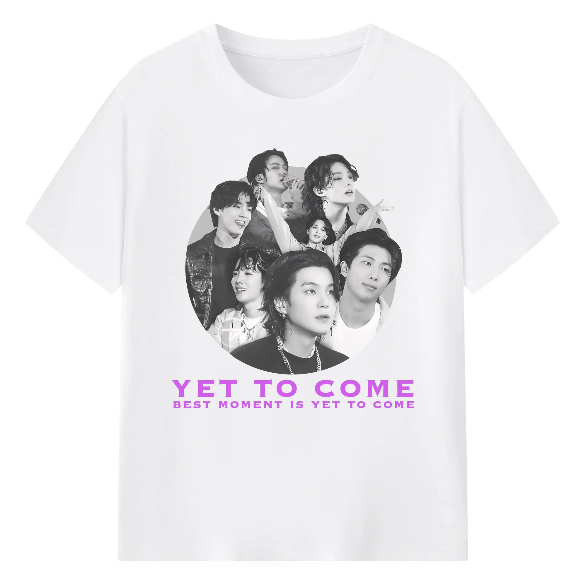 防弾少年団 名シーン 限定コレクション ARMY必見✨ - 綿100％ 半袖Tシャツ ・ フロントプリント ・ 快適 通気性 ・ 日常使い 散歩 スポーツ用