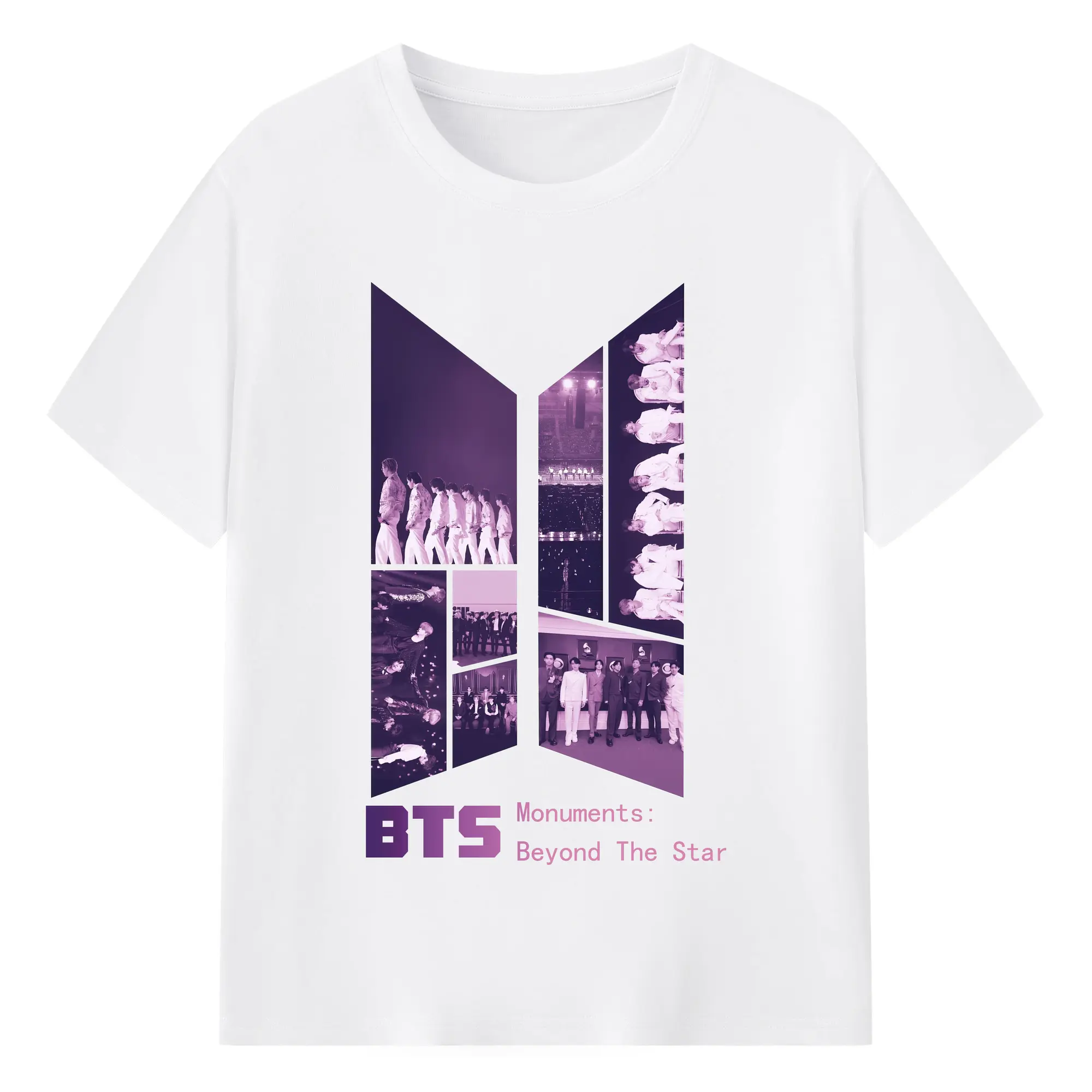 シンプルロゴKPOPファン愛用モデル - 綿100％ 半袖Tシャツ ・ フロントプリント ・ 快適 通気性 ・ 日常使い 散歩 スポーツ用