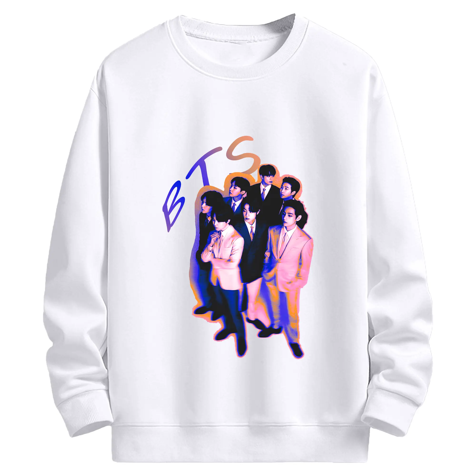 防弾少年団 ヴィンテージ風 グラフィック限定デザイン 人気急上昇🔥 - 高品質 クルーネック スウェット ・ コットン59％ ポリエステル41％ ・ ユニセックス 長袖 トレーナー ・ カジュアル デイリー スポーツ 散歩用