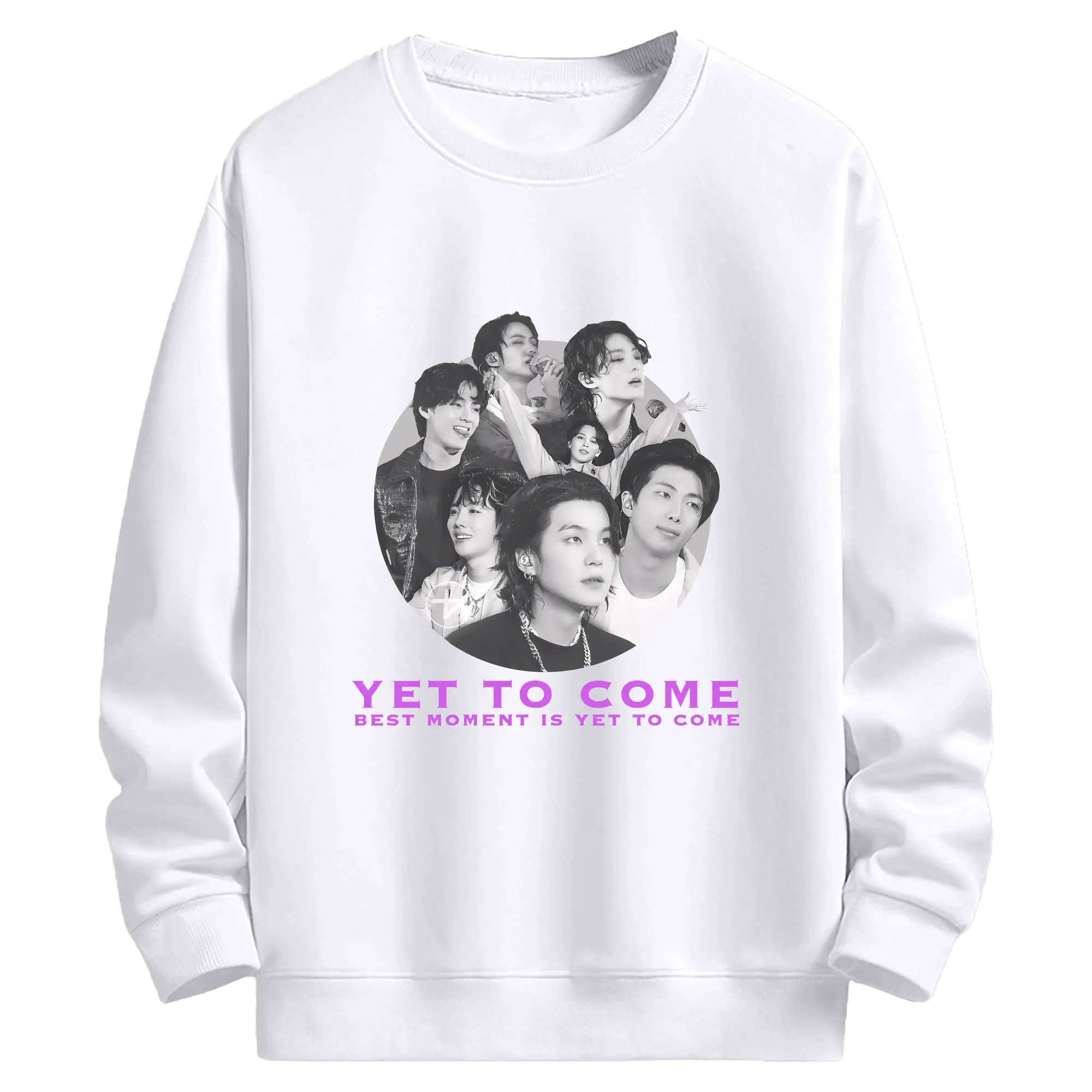 防弾少年団 名シーン 限定コレクション ARMY必見✨ - 高品質 クルーネック スウェット ・ コットン59％ ポリエステル41％ ・ ユニセックス 長袖 トレーナー ・ カジュアル デイリー スポーツ 散歩用