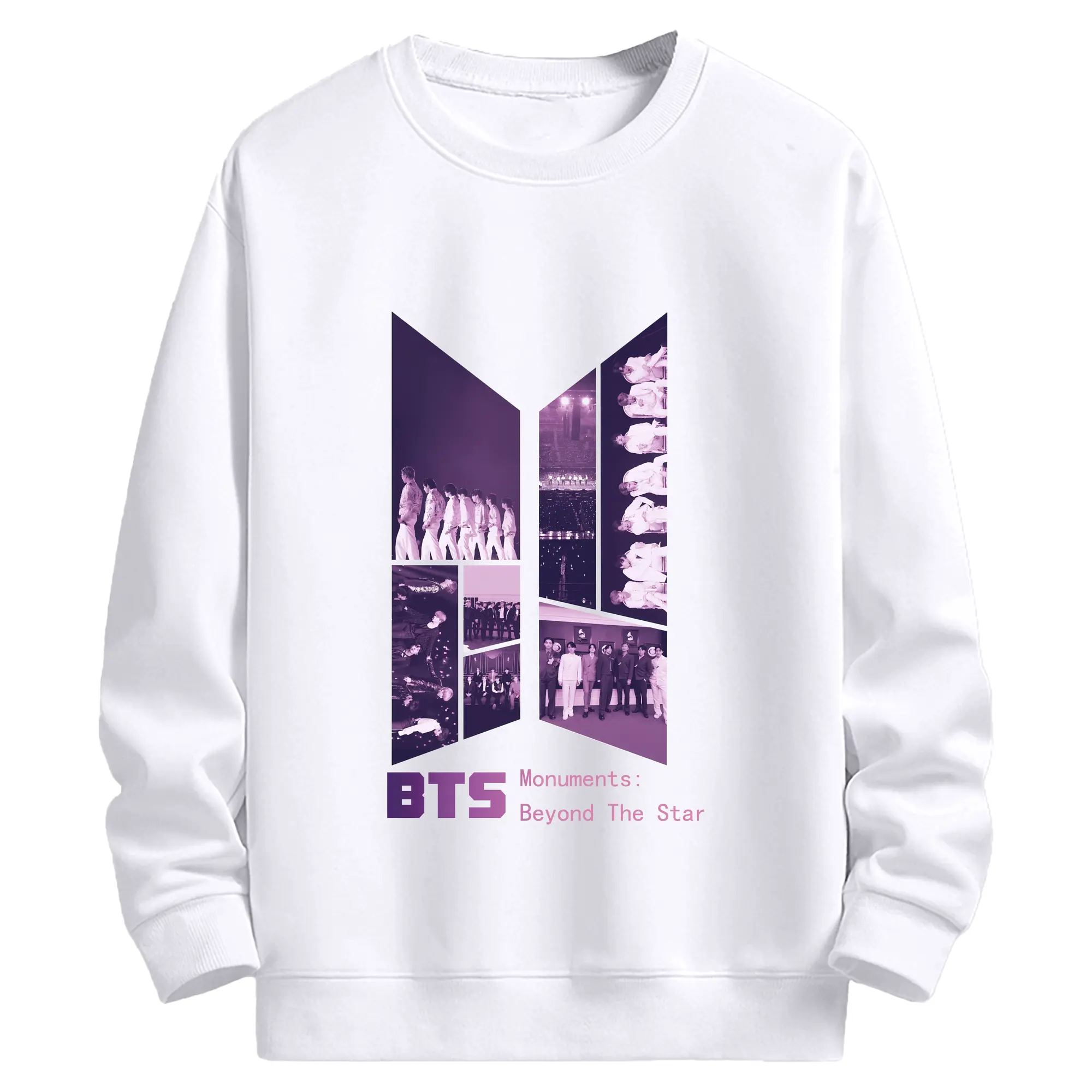 シンプルロゴKPOPファン愛用モデル - 高品質 クルーネック スウェット ・ コットン59％ ポリエステル41％ ・ ユニセックス 長袖 トレーナー ・ カジュアル デイリー スポーツ 散歩用