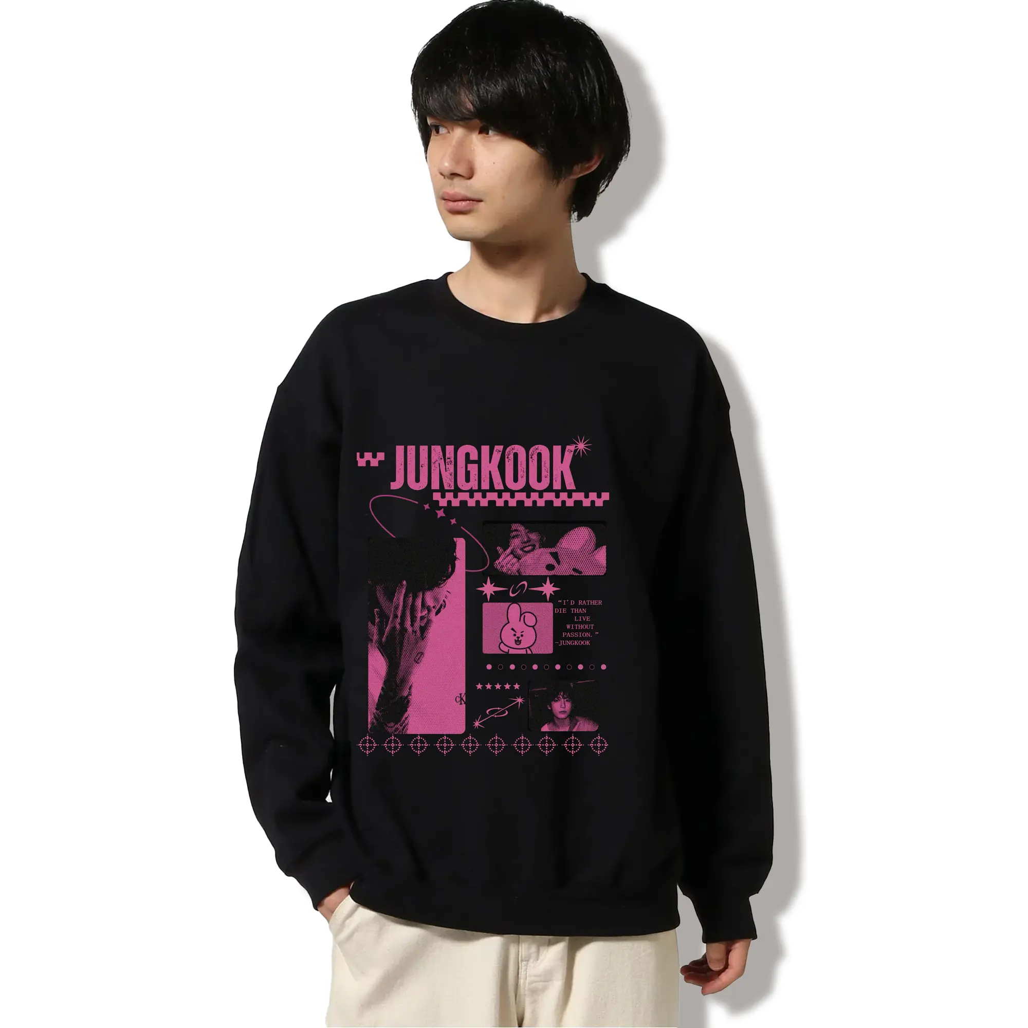 ジョングク KPOPフォトプリント トレンドファッション