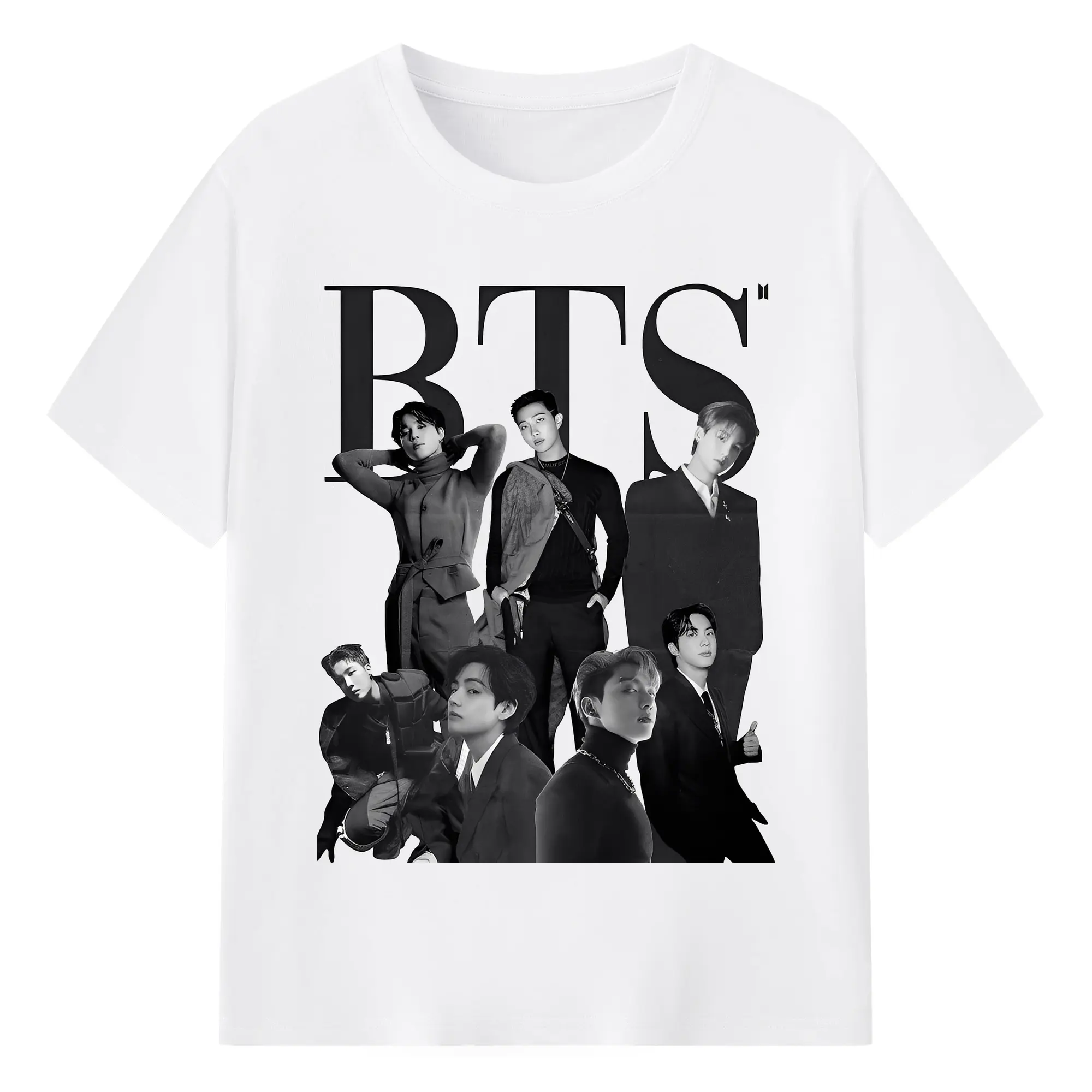 BTS 限定プリント メンバー別コレクション✨ - 綿100％ 半袖Tシャツ ・ フロントプリント ・ 快適 通気性 ・ 日常使い 散歩 スポーツ用