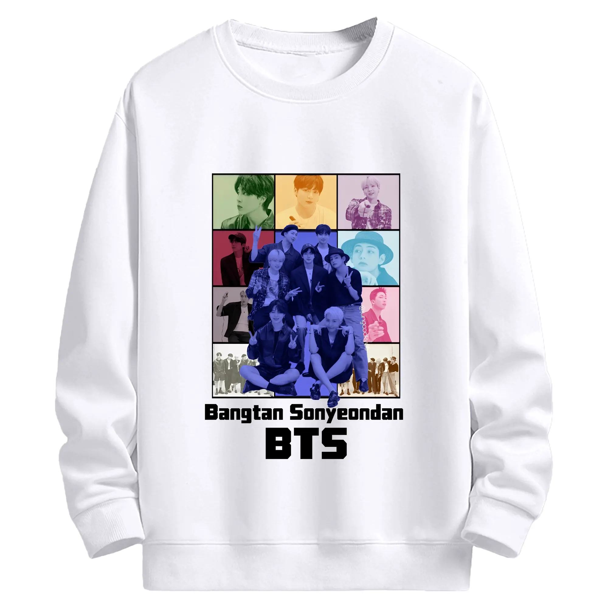 BTS × Taylor Swift『1989』限定コラボ人気グッズ - 高品質 クルーネック スウェット ・ コットン59％ ポリエステル41％ ・ ユニセックス 長袖 トレーナー ・ カジュアル デイリー スポーツ 散歩用