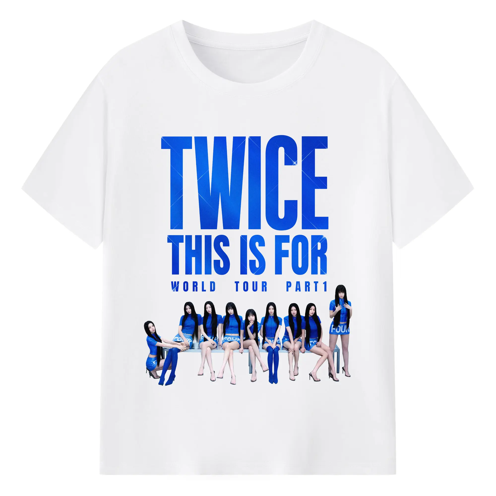 TWICE 新曲『THIS IS FOR』限定盤✨ファン必見！ - 綿100％ 半袖Tシャツ ・ フロントプリント ・ 快適 通気性 ・ 日常使い 散歩 スポーツ用