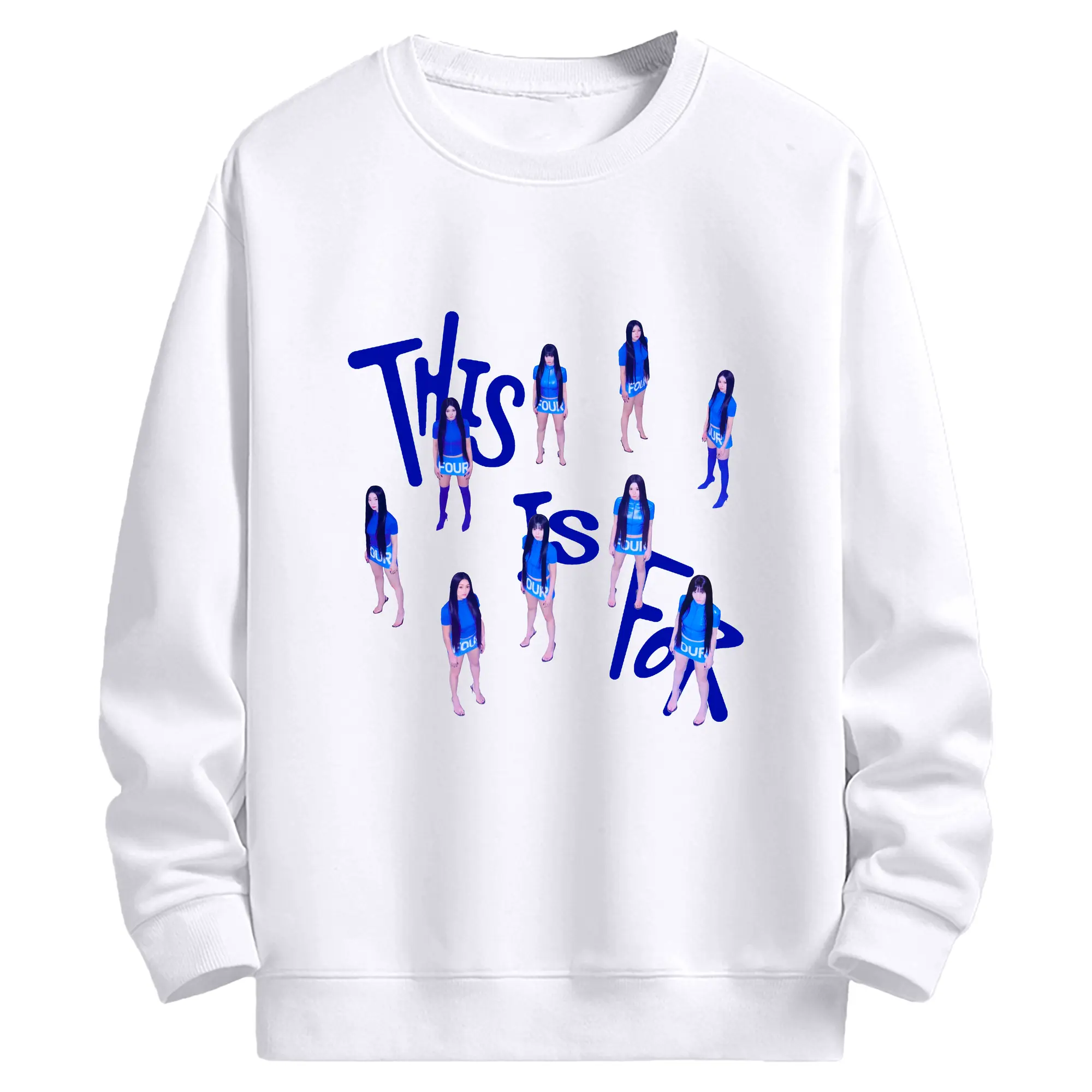 TWICE『THIS IS FOR』2025最新シングル💿 - 高品質 クルーネック スウェット ・ コットン59％ ポリエステル41％ ・ ユニセックス 長袖 トレーナー ・ カジュアル デイリー スポーツ 散歩用