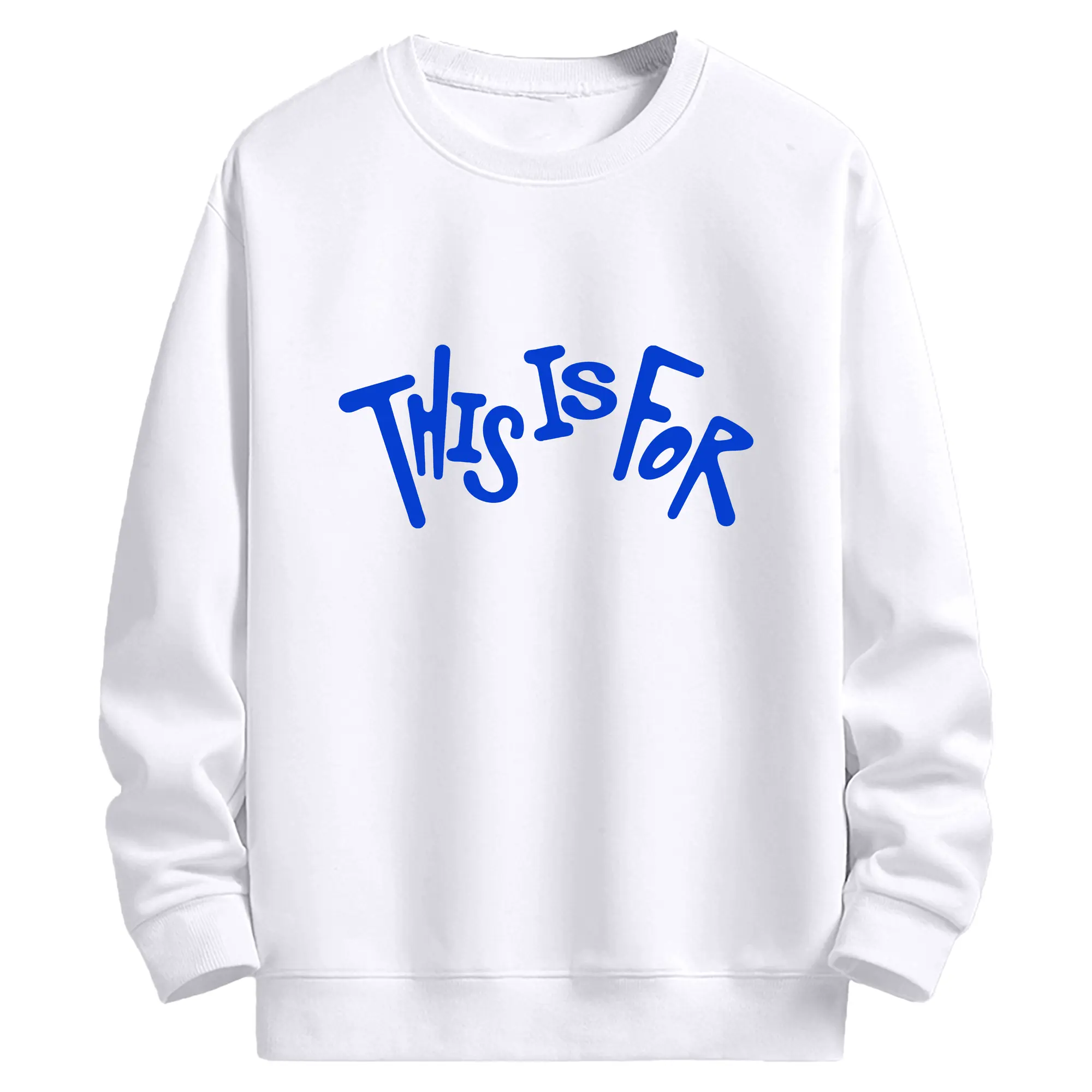 TWICE『THIS IS FOR』記念💎ファンアートデザイン 限定コレクション - 高品質 クルーネック スウェット ・ コットン59％ ポリエステル41％ ・ ユニセックス 長袖 トレーナー ・ カジュアル デイリー スポーツ 散歩用