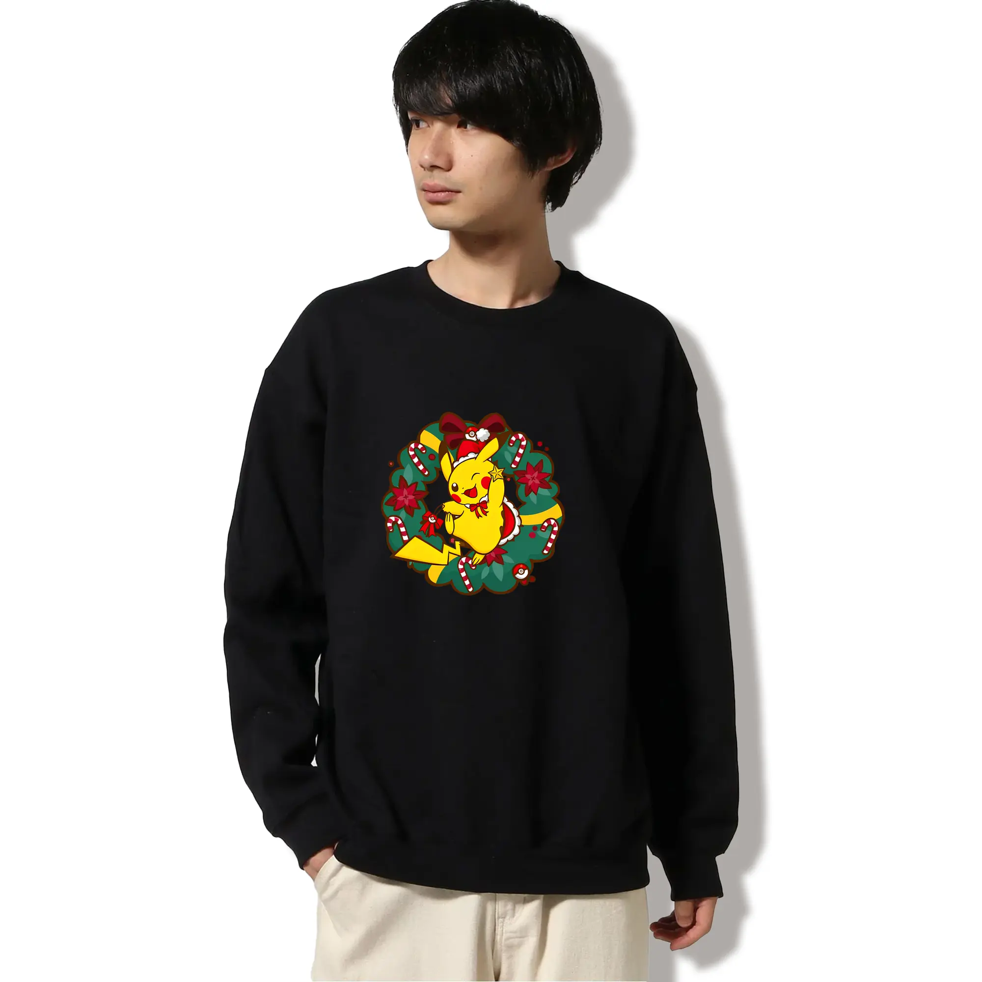 ピカチュウのホリデーシーズン🎄 花輪入り冬限定デザイン