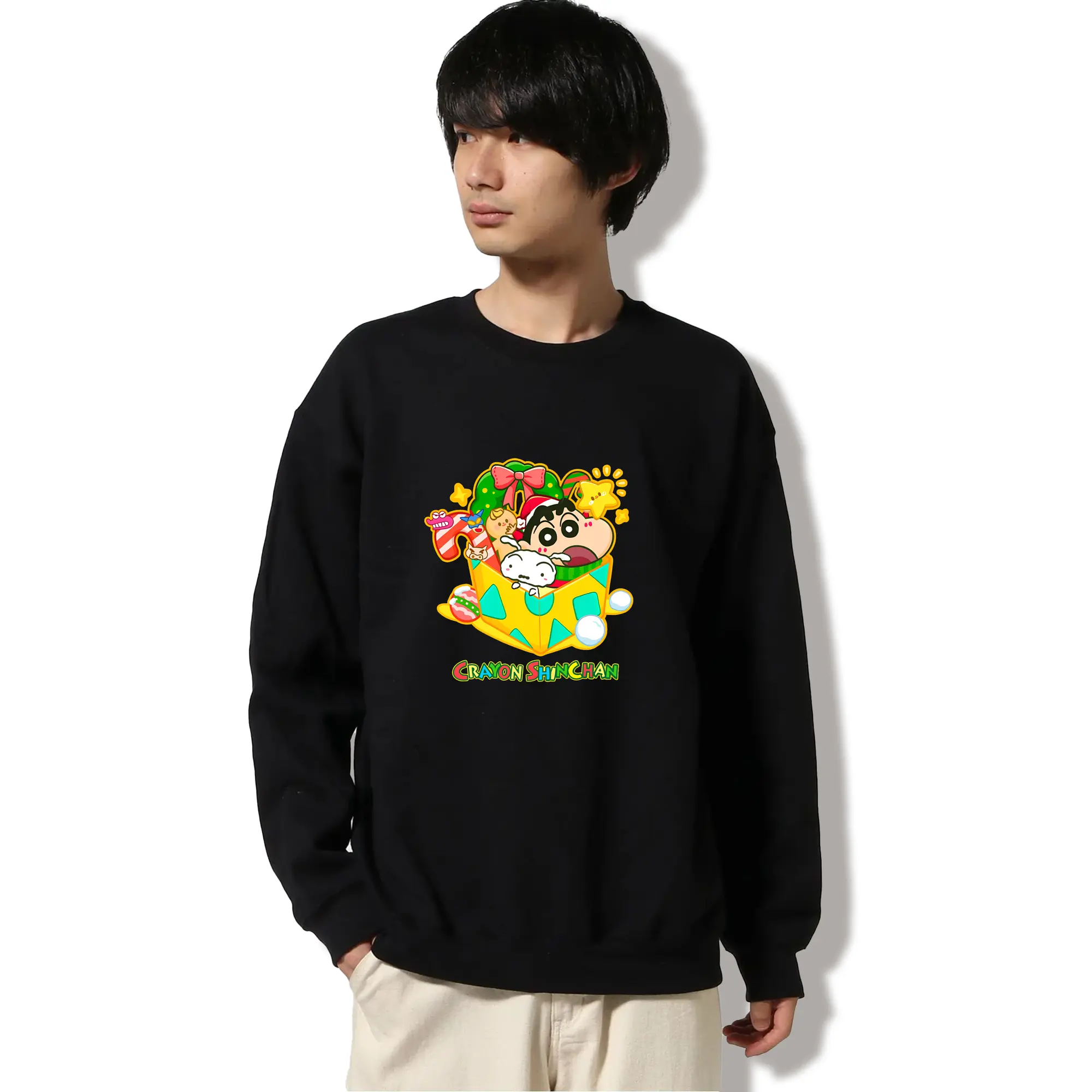 クレヨンしんちゃん クリスマス新作🎄 小新とツリー＆プレゼントデザイン