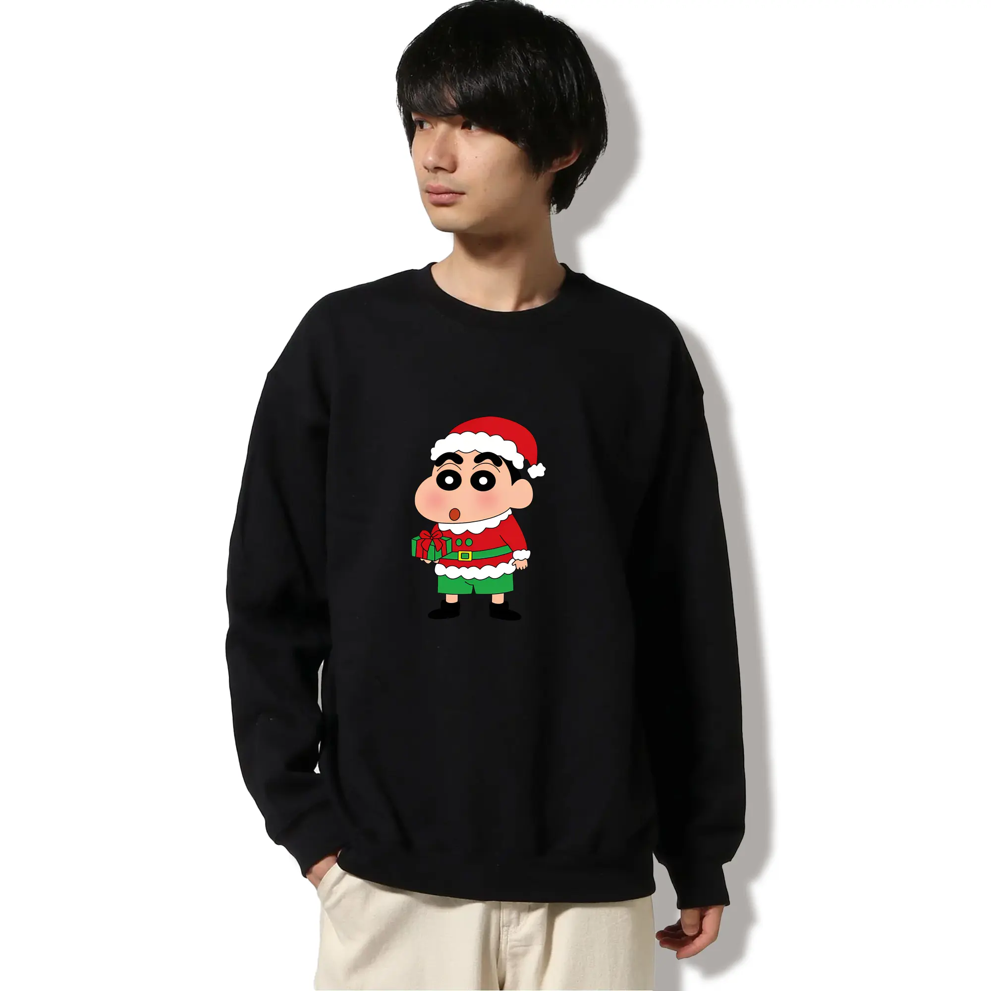 クレヨンしんちゃん クリスマスギフト🎁 小新がプレゼントを持った冬限定デザイン