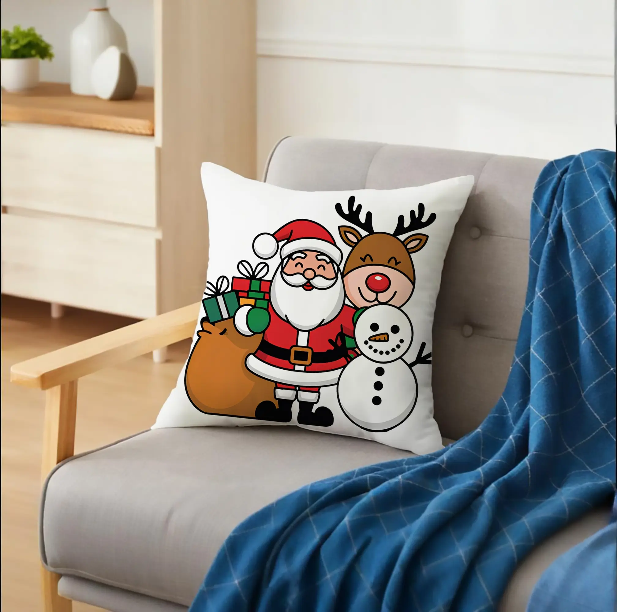 ホリデーシーズン🎁 サンタクロース＆ギフト＆雪だるま⛄