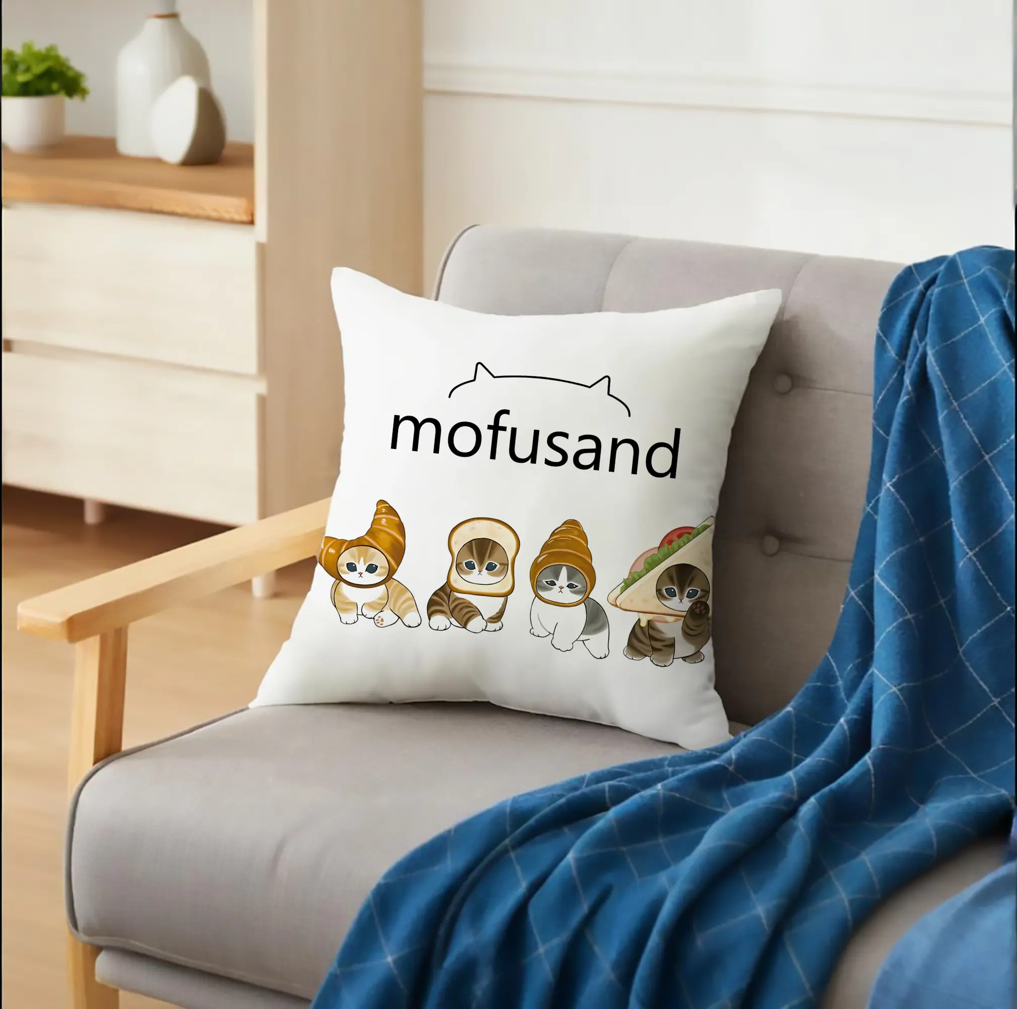 もふもふのにゃんこが美味しいパンになった