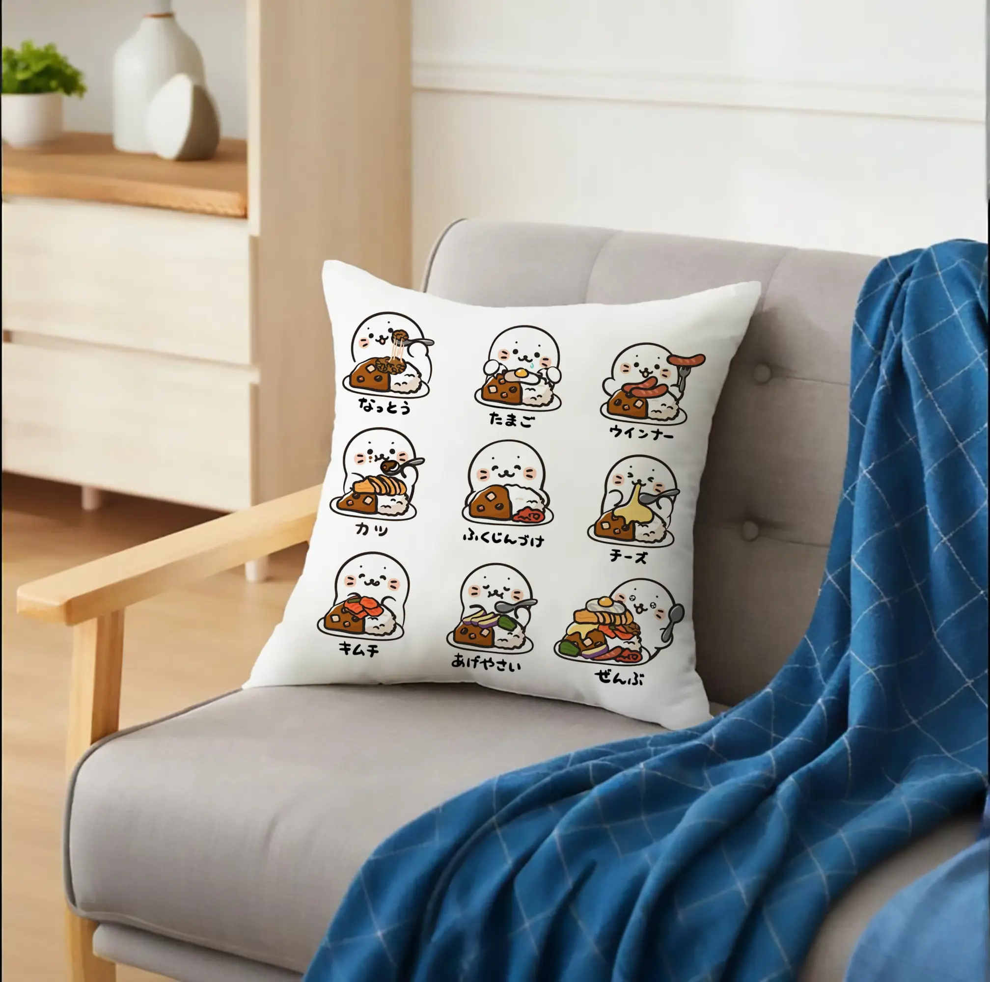 しろたん 寿司カレーの日 可愛い 限定デザイン