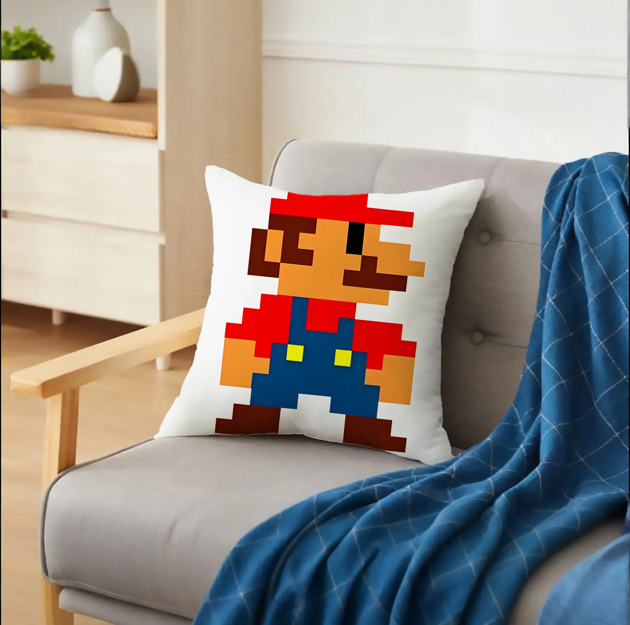 レトロゲーム風 スーパーマリオブラザーズ 8bit