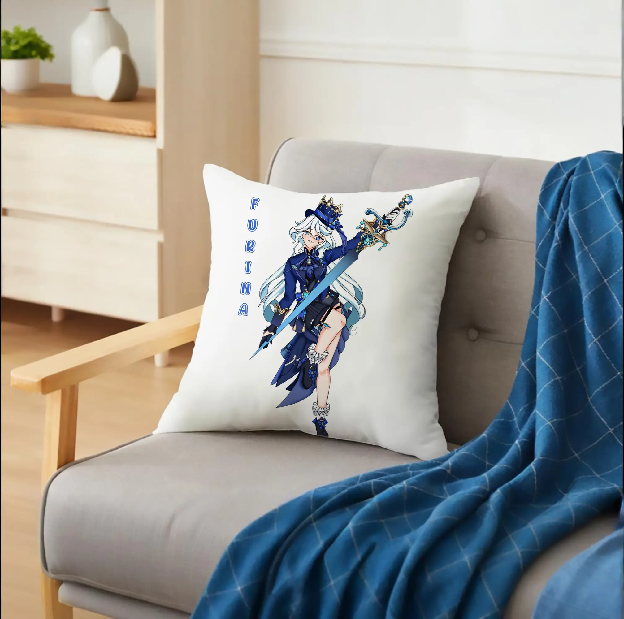 原神 フリナ（水神） ポップカルチャー風アニメプリント