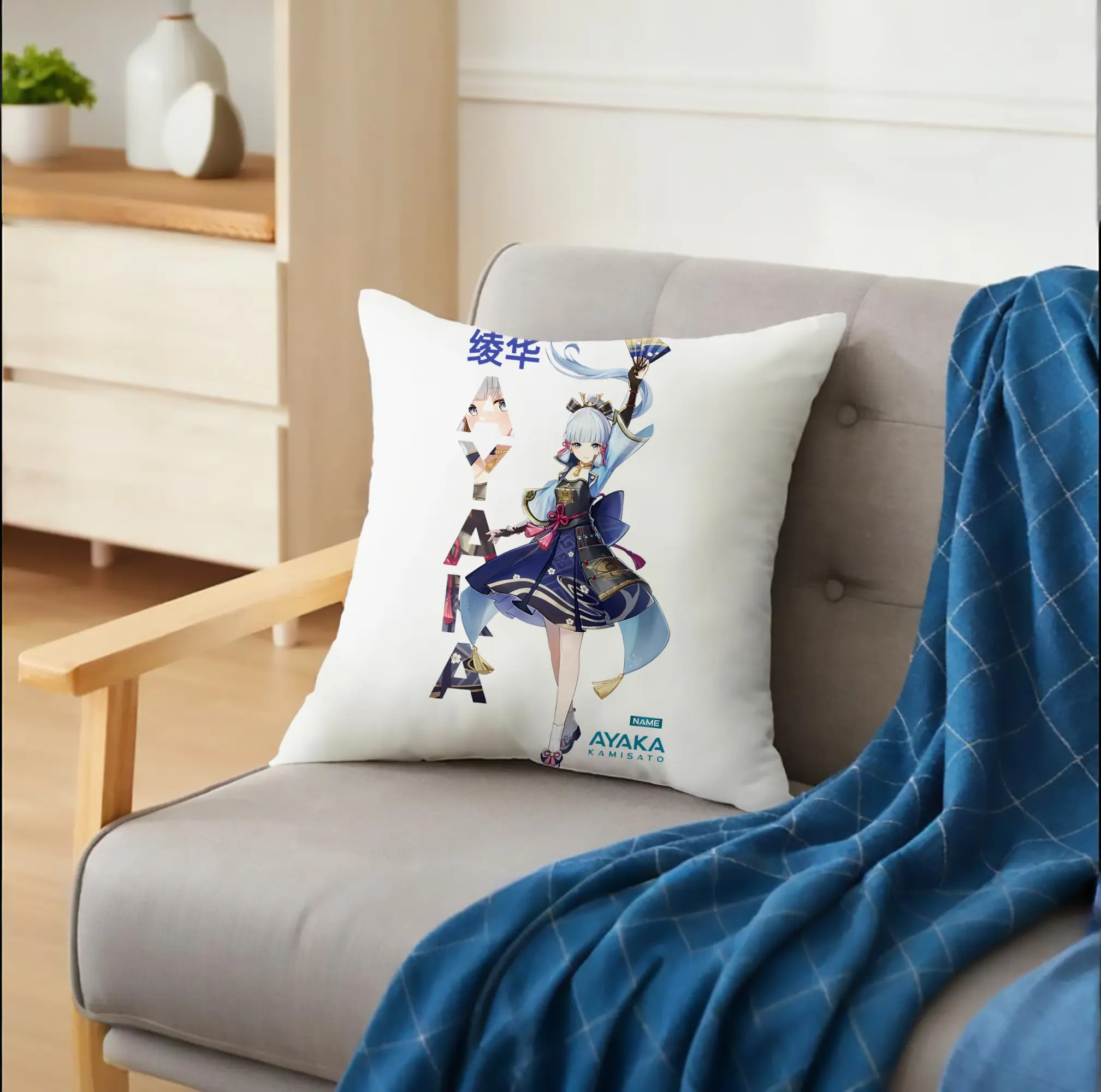 Genshin Impact 神里綾華 イラストプリント グッズ ファン必見