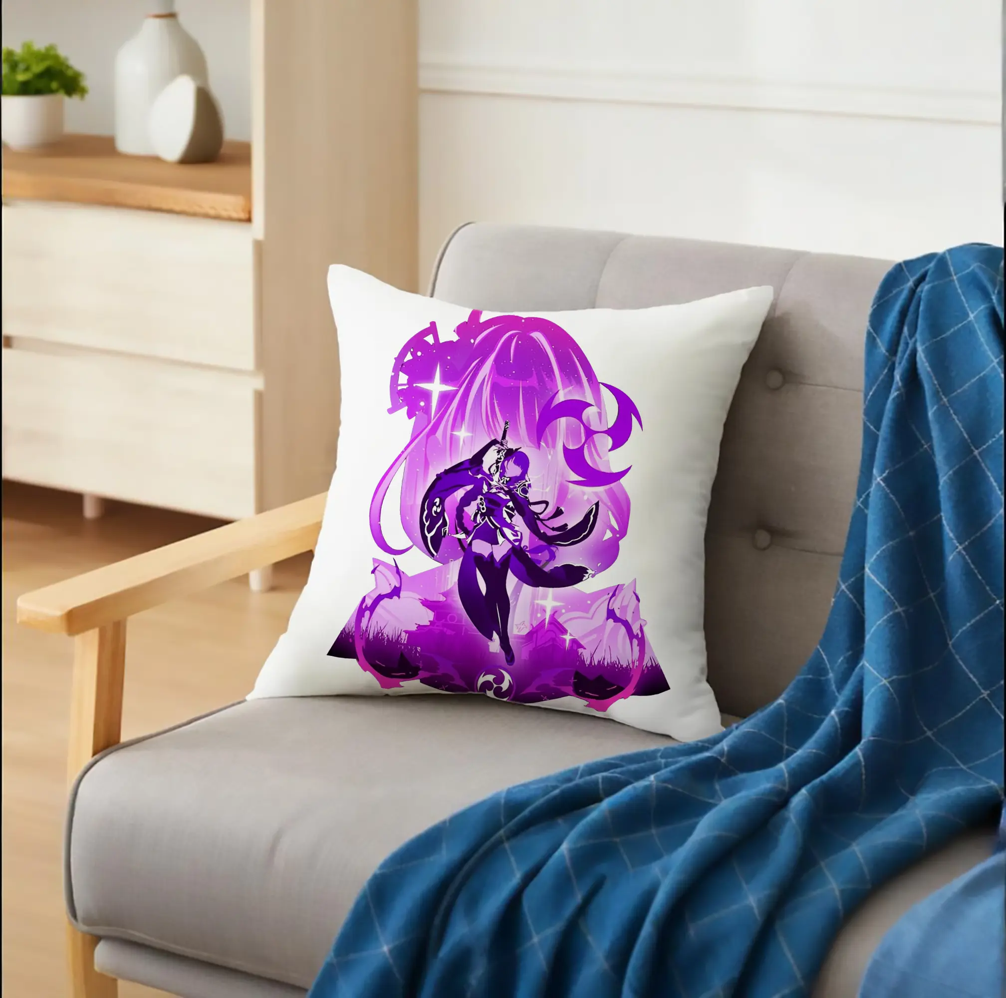 原神 雷電将軍 アニメ風プリント推し活グッズ