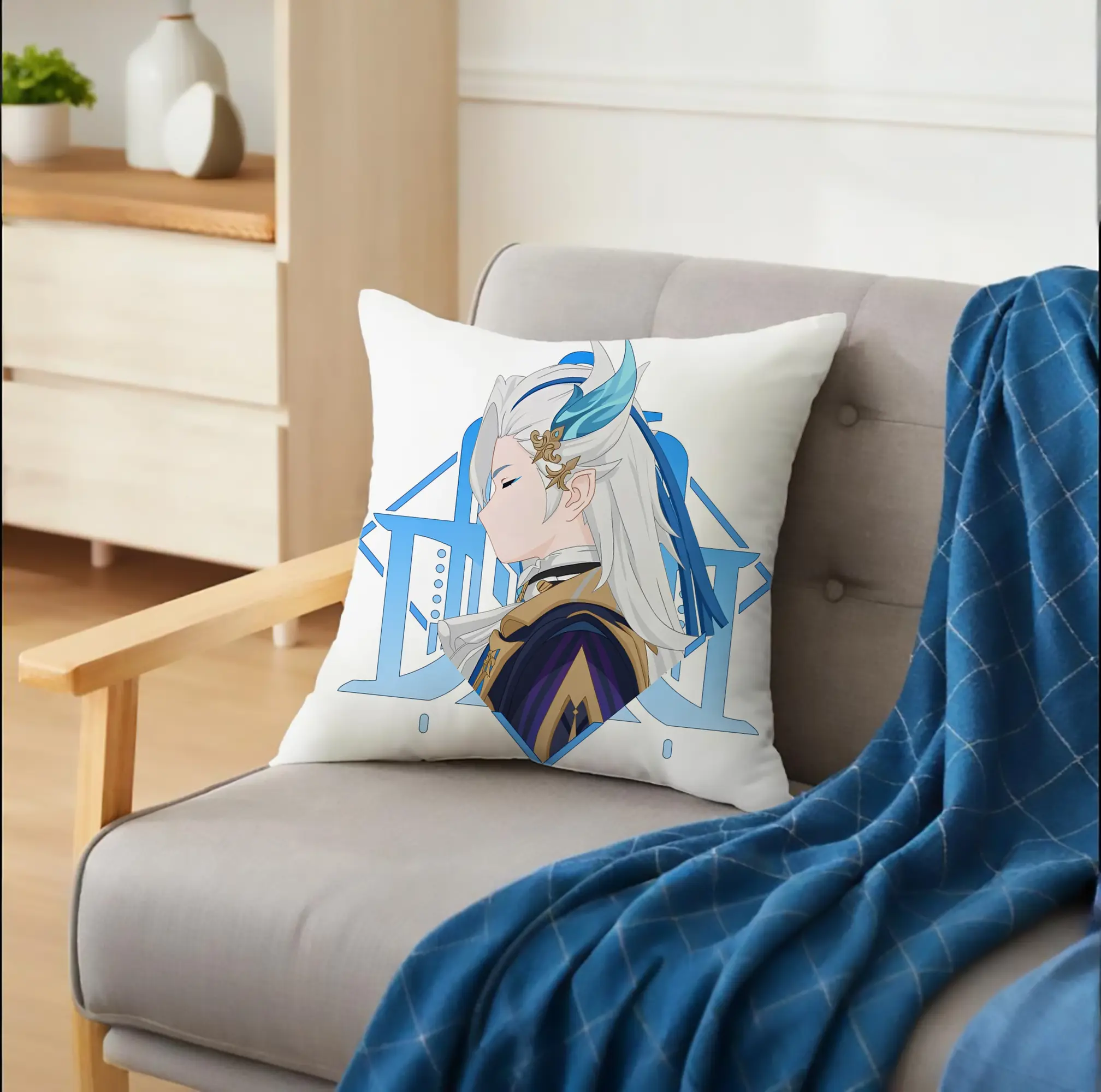 Genshin Impact ヌヴィレット ミニマルデザイン おしゃれスタイル