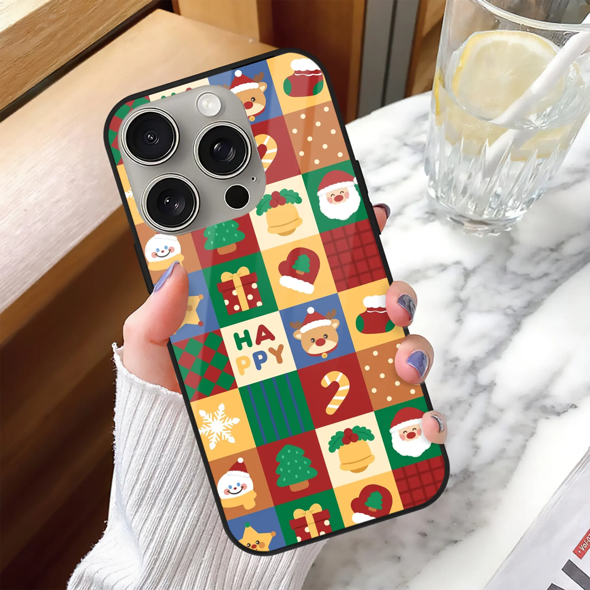 赤チェック柄クリスマス｜冬コーデにぴったり