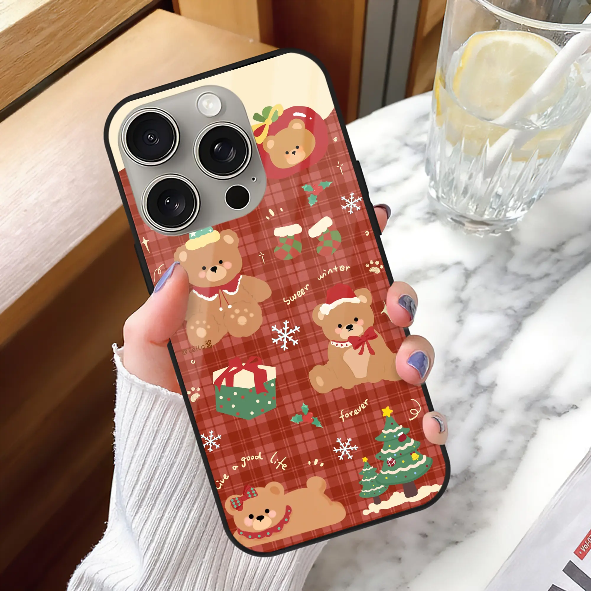 クリスマスくまスマホ｜冬限定
