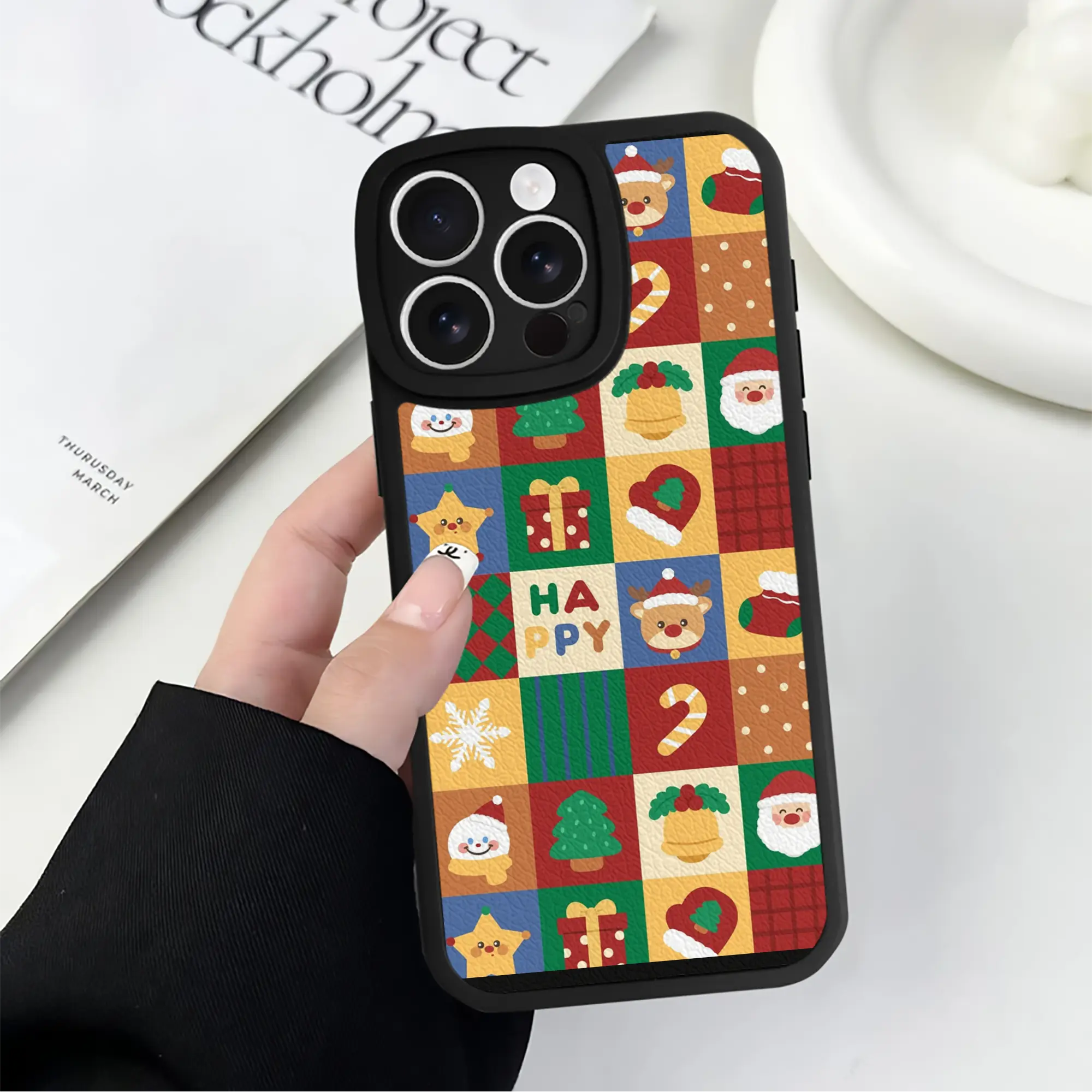 赤チェック柄クリスマス｜冬コーデにぴったり