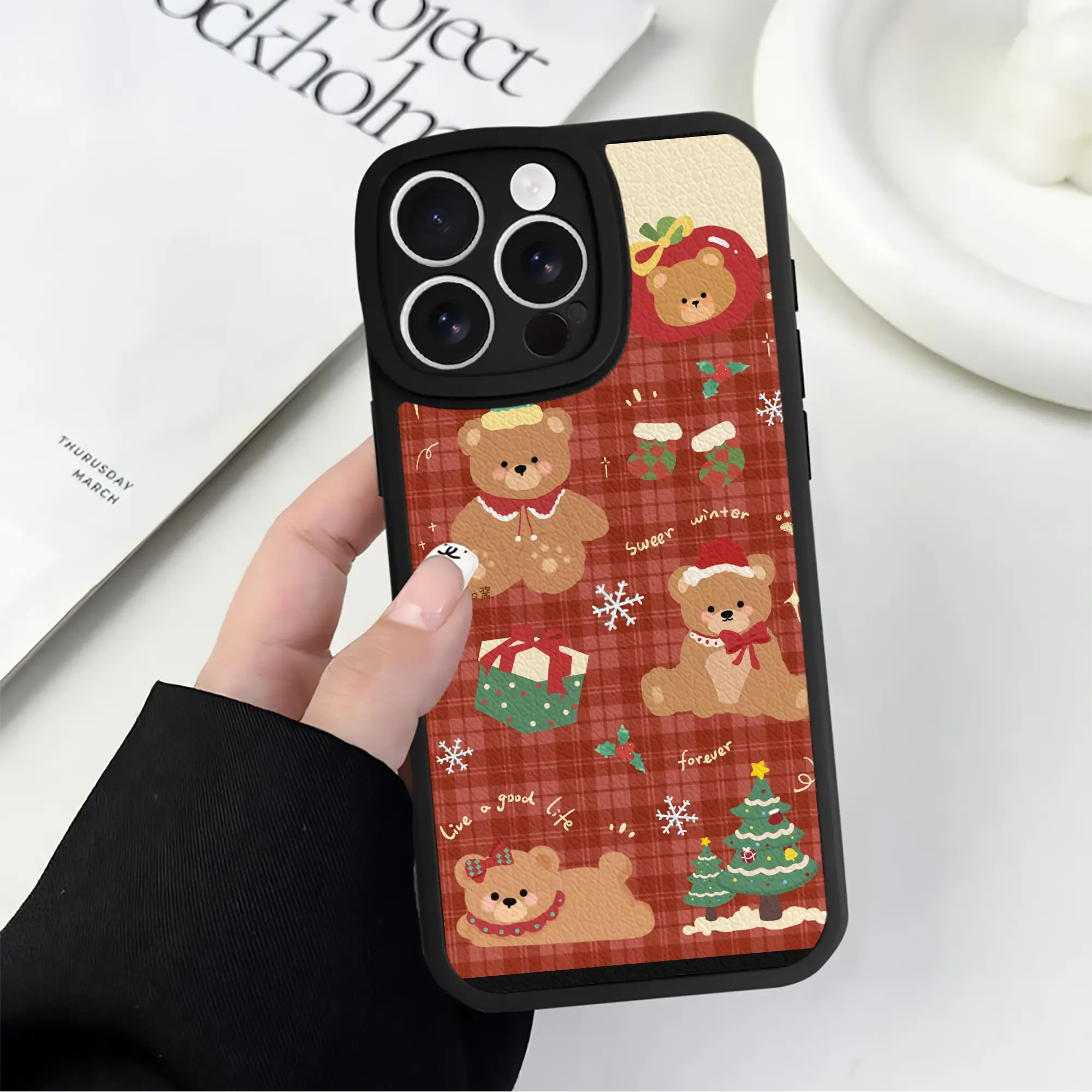 クリスマスくまスマホ｜冬限定