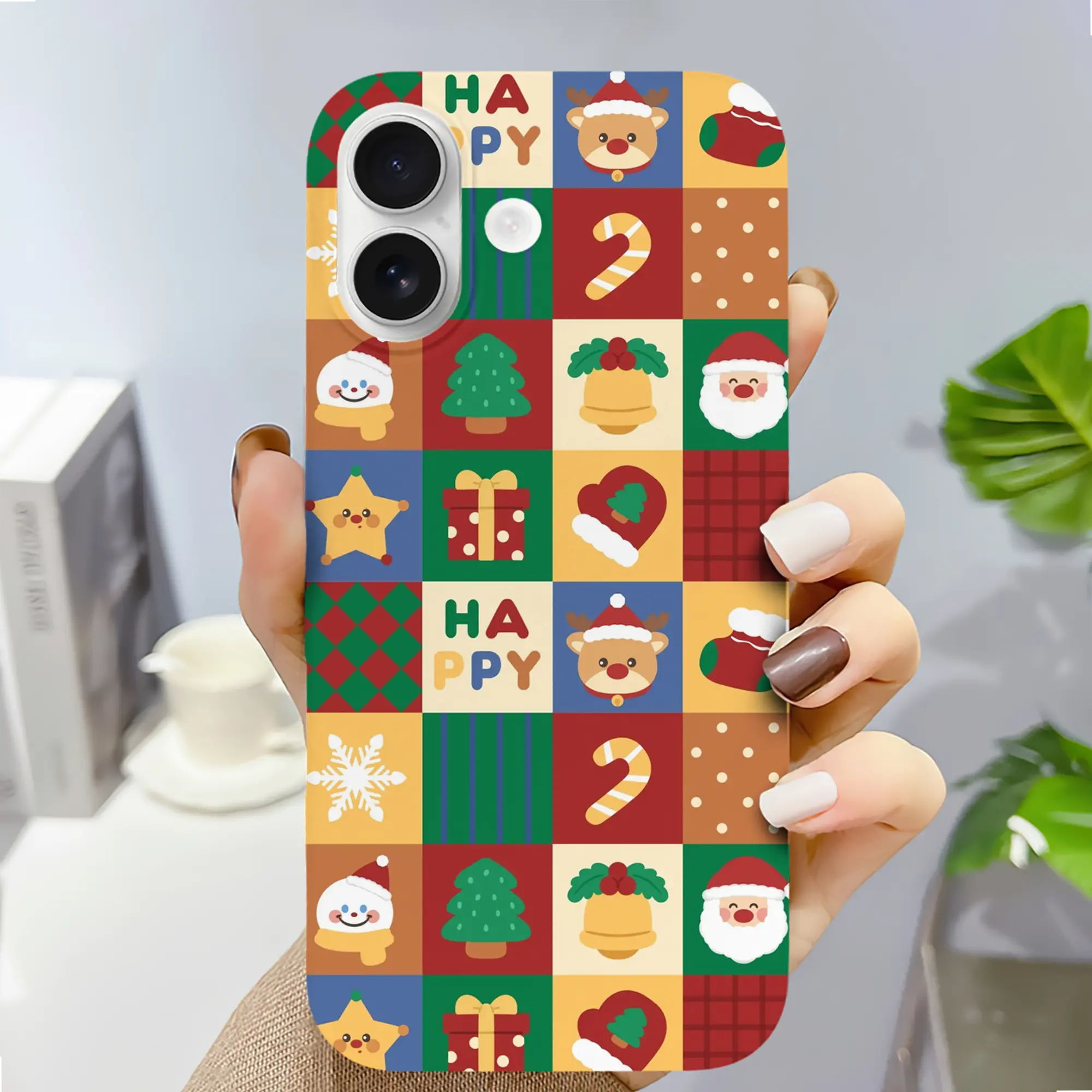 赤チェック柄クリスマス｜冬コーデにぴったり