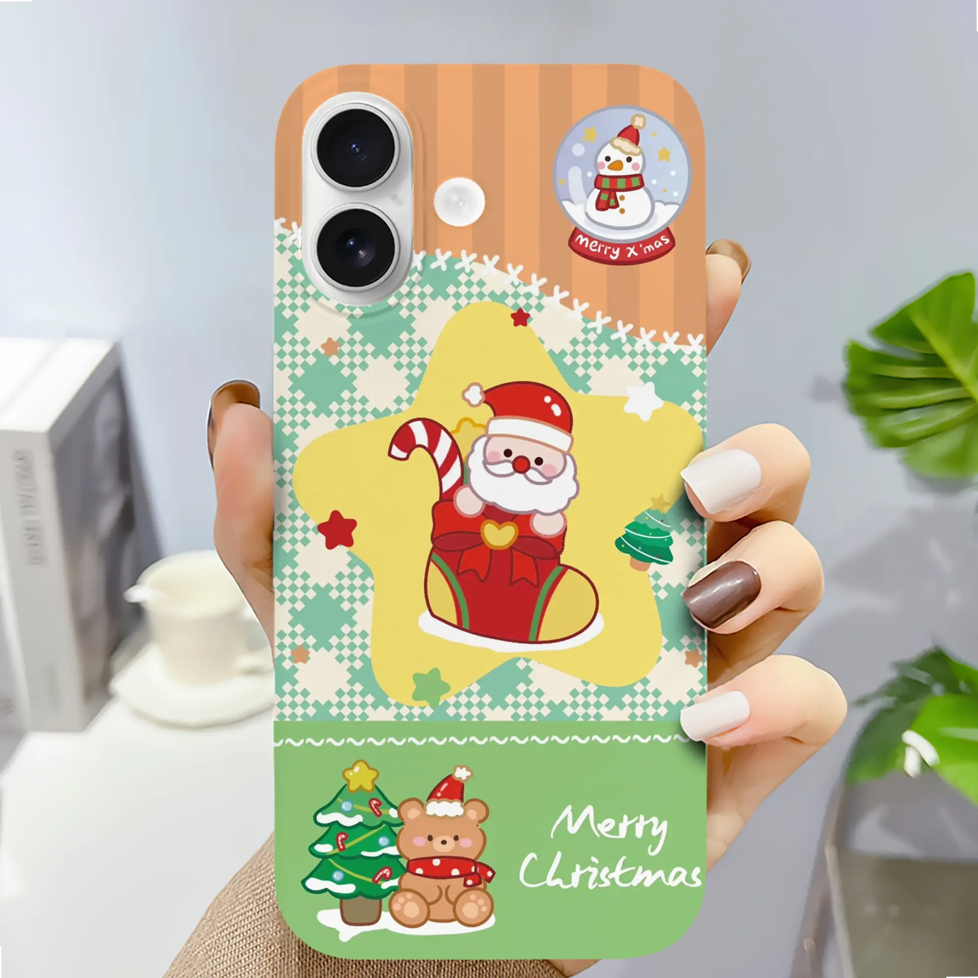 サンタ×雪柄｜季節感たっぷりの冬限定