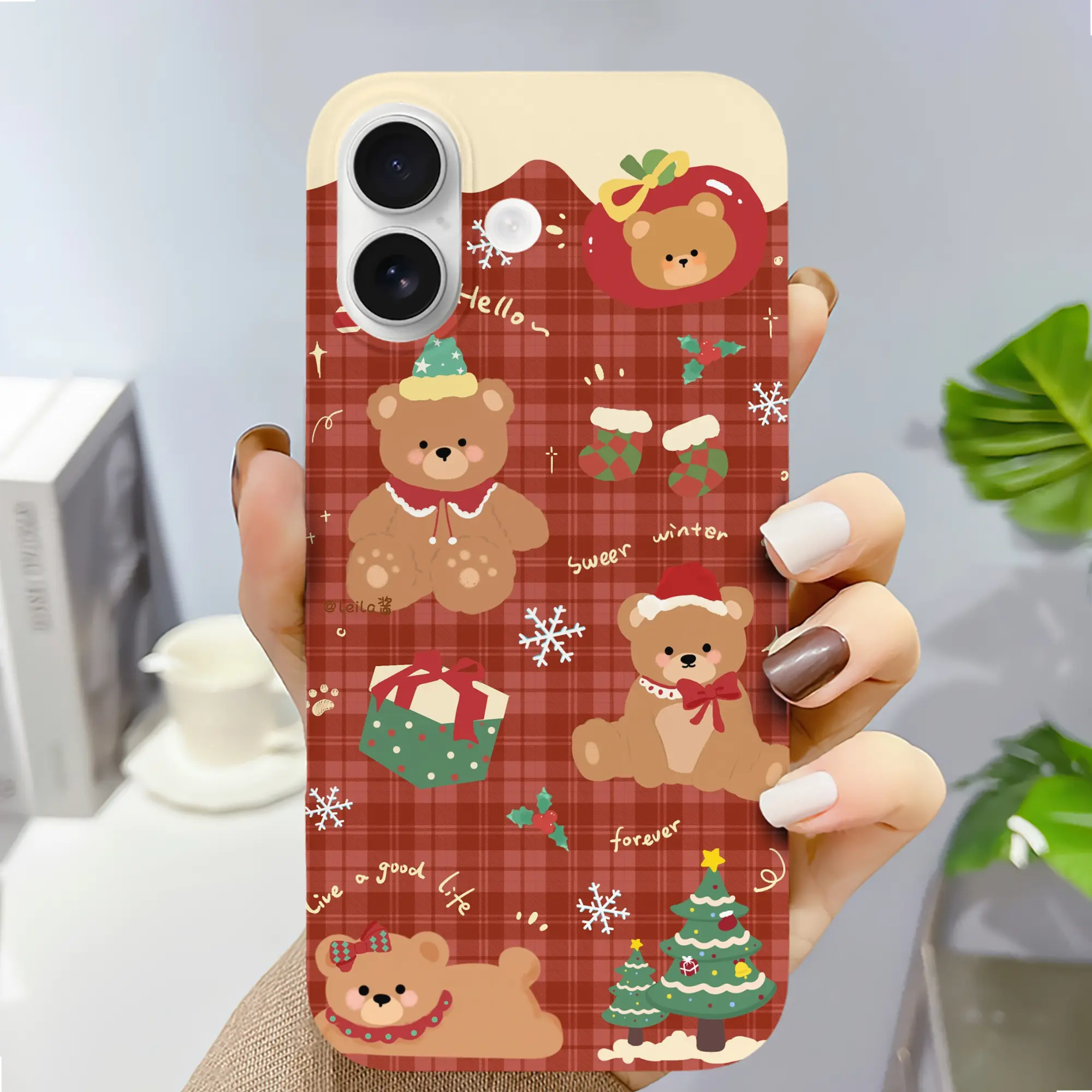 クリスマスくまスマホ｜冬限定